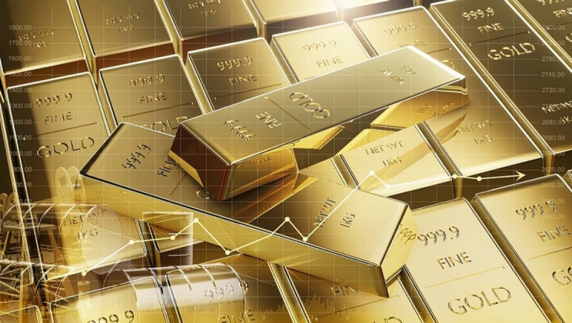 Giá vàng giảm xuống sát ngưỡng còn 1.800 USD mỗi ounce